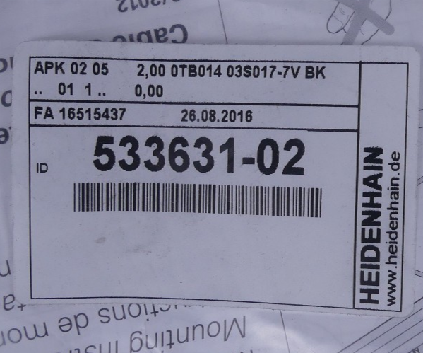Heidenhain Adapterkabel 533631-02