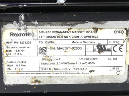 Rexroth MAC071C-0-NS-4-C/095-A-2/WI518LV
