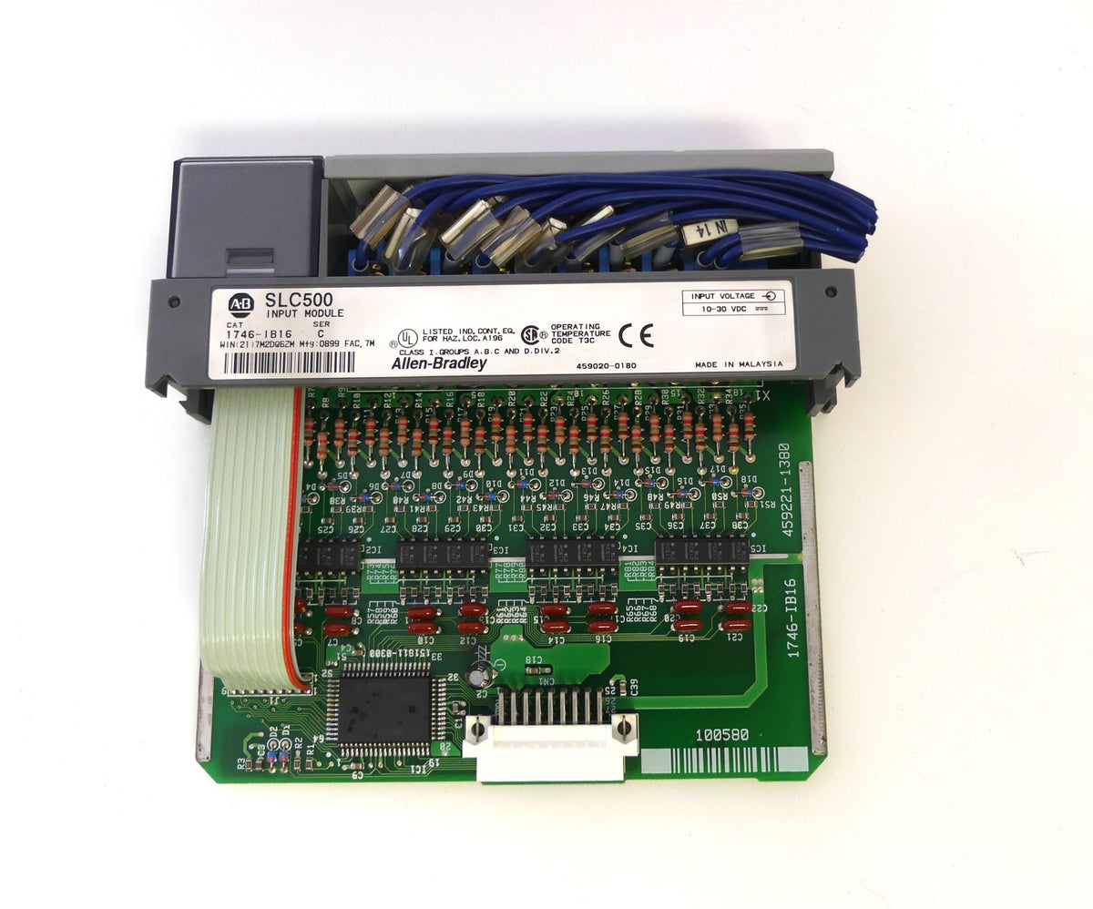 Allen Bradley SLC 500 1746-P4 + 10x 1746-IB16