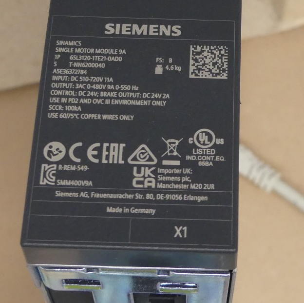 SIEMENS 6SL3120-1TE21-0AD0