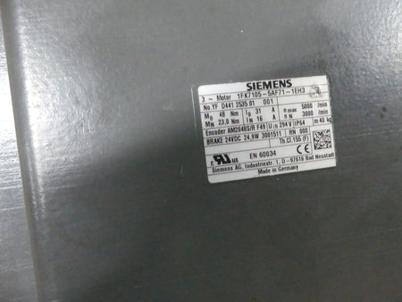 Siemens 1FK7105-5AF71-1EH3  Servomotor