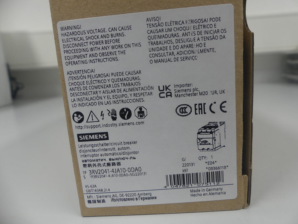 Siemens 3RV2041-4JA10-0DA0