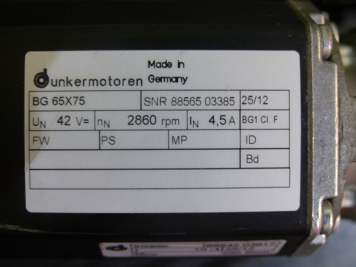 Dunkermotoren BG 65X75 