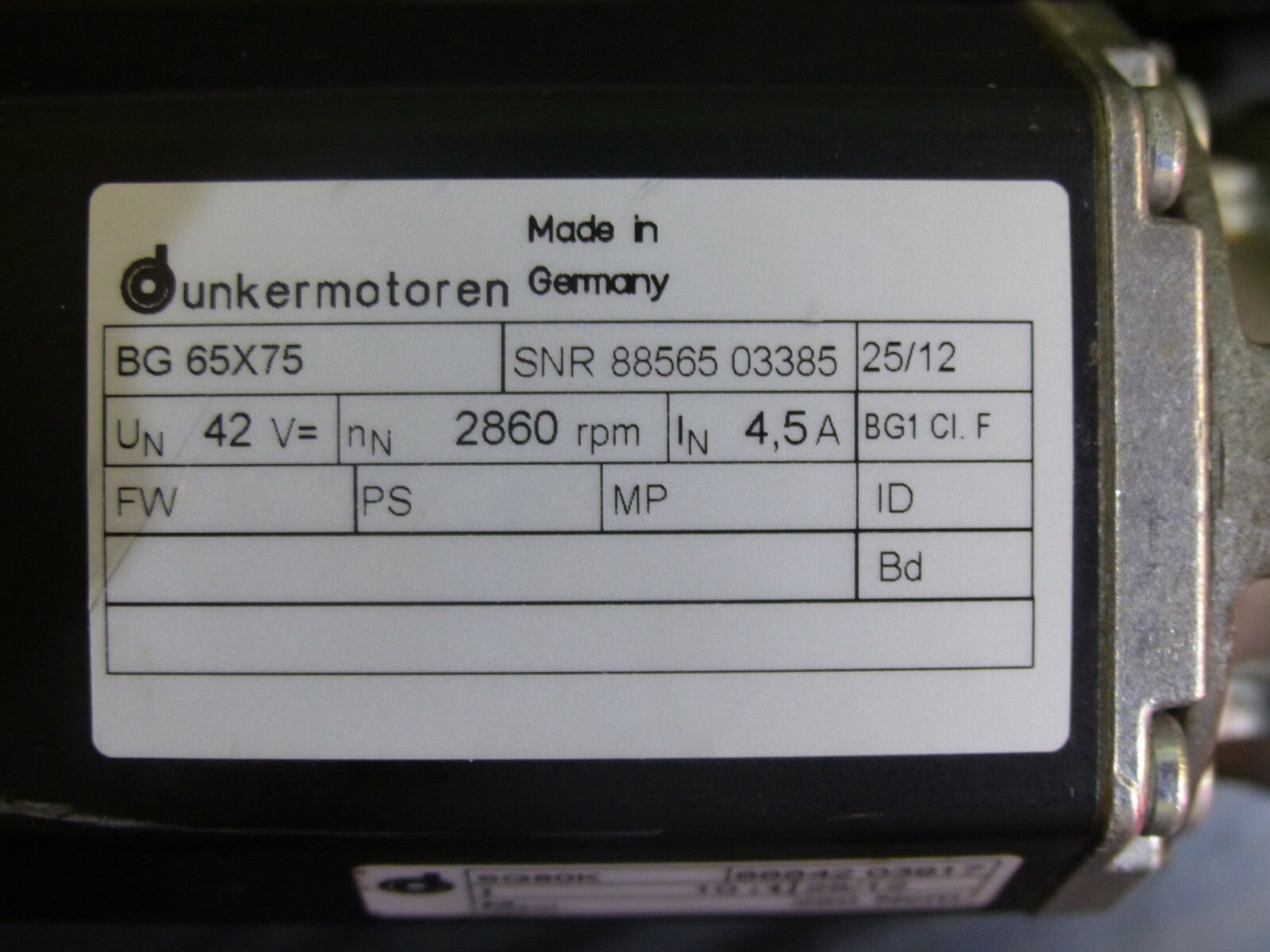 Dunkermotoren BG 65X75 