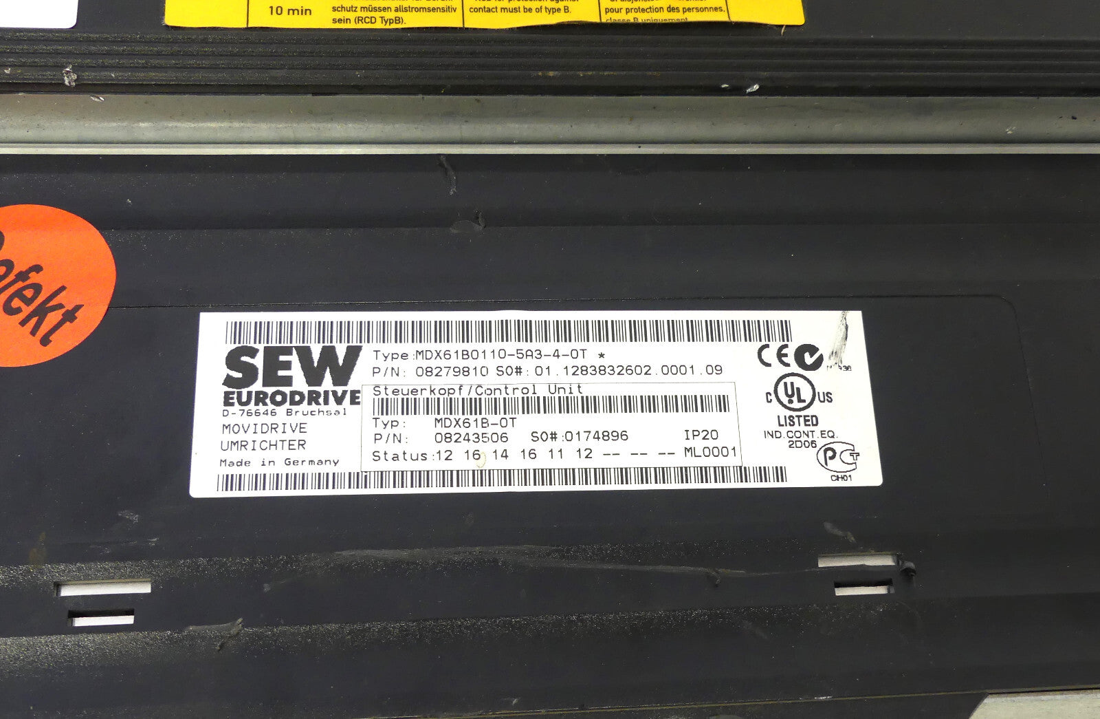 SEW-Eurodrive MDX61B0110-5A3-4-OT (defekt)