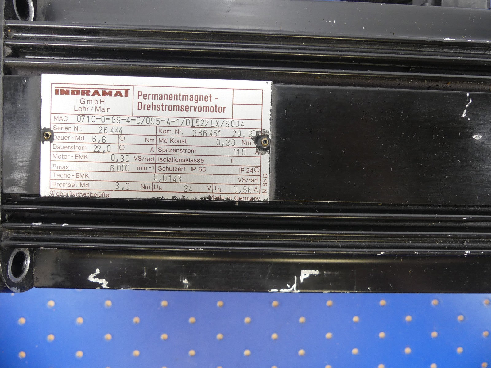 Indramat MAC071C-0-GS-4-C/095-A-1/DT522LX/S004