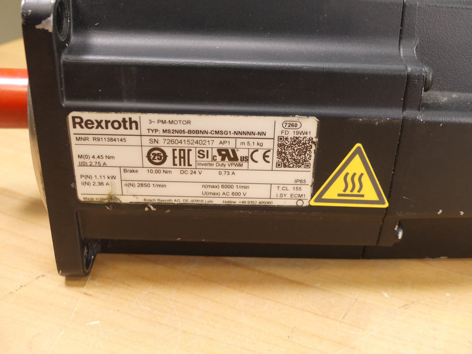 REXROTH MS2N05-B0BNN-CMSG1-NNNNN-NN
