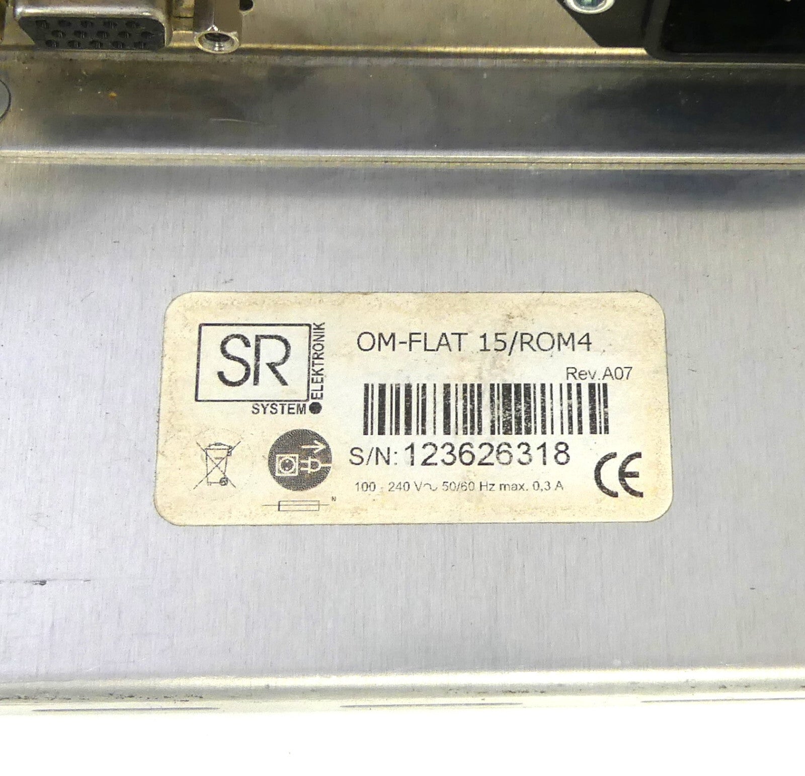 SR System Elektronik OM-FLAT 15/ROM4 Rev.A07