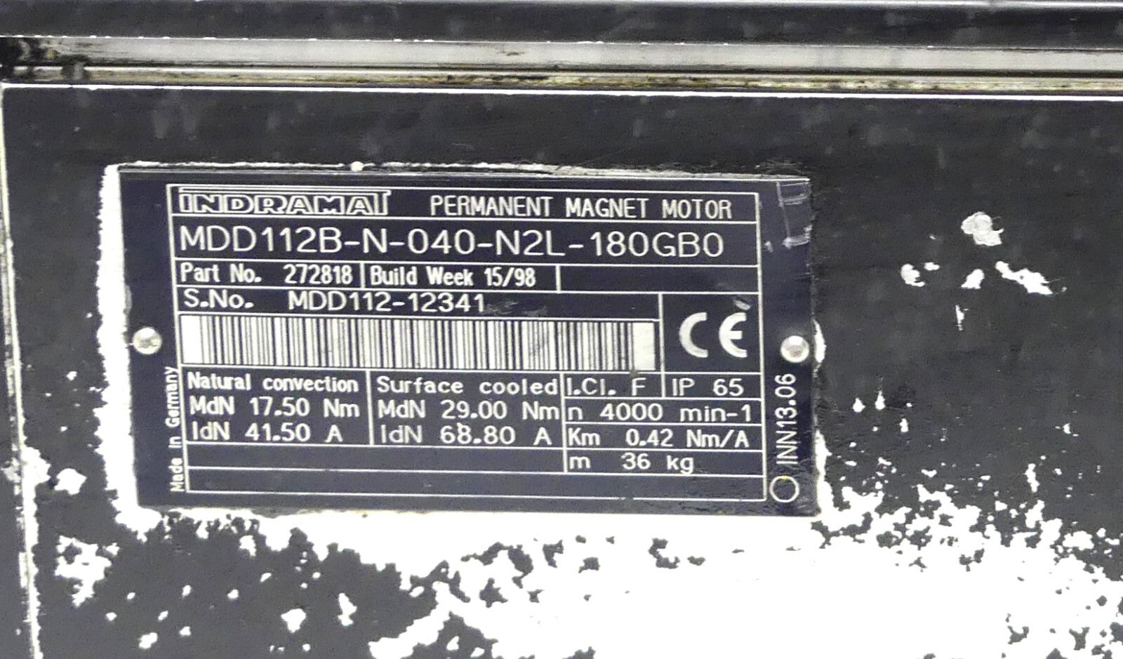 INDRAMAT MDD112B-N-040-N2L-180GB0
