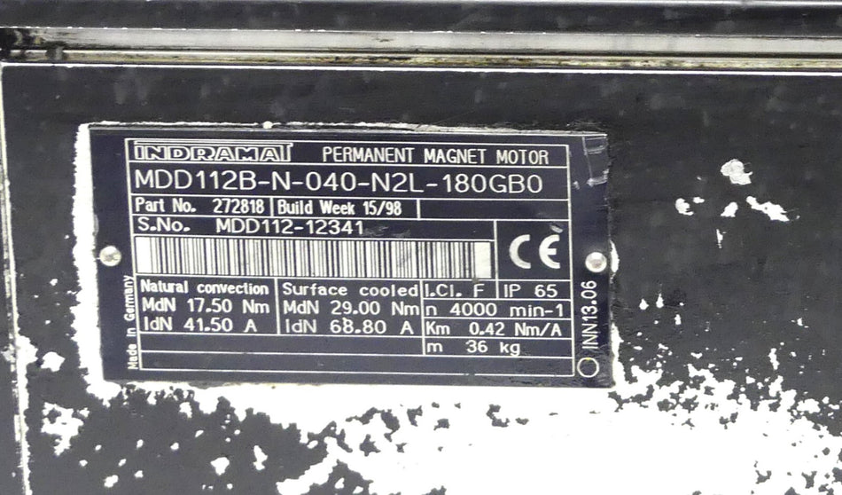 INDRAMAT MDD112B-N-040-N2L-180GB0