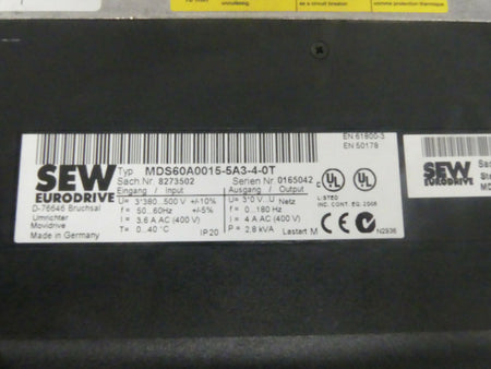 SEW MDS60A0015-5A3-4-0T