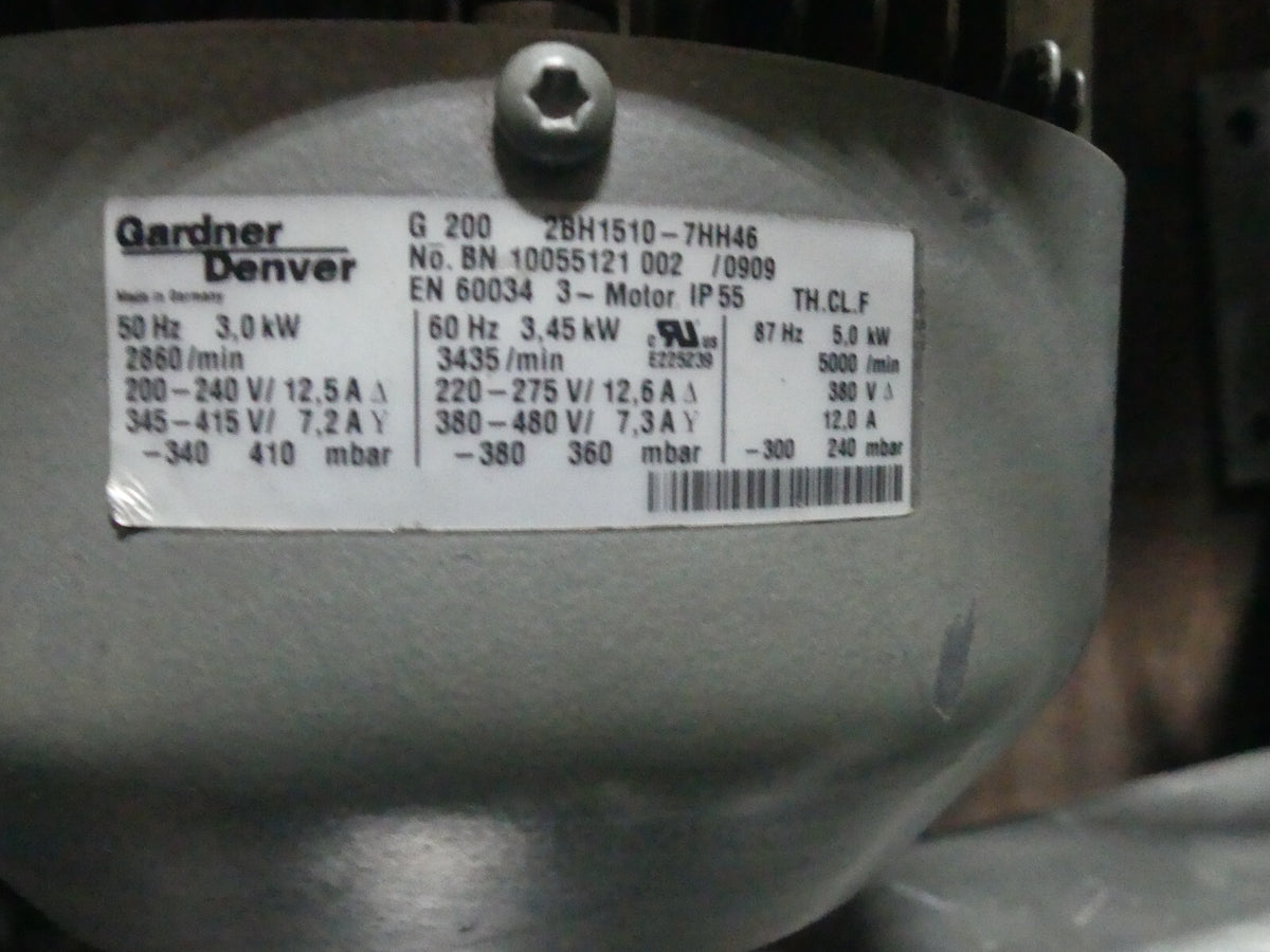 Gardner Denver G 200 2BH1510-7HH46 Seitenkanalverdichter Gebläse