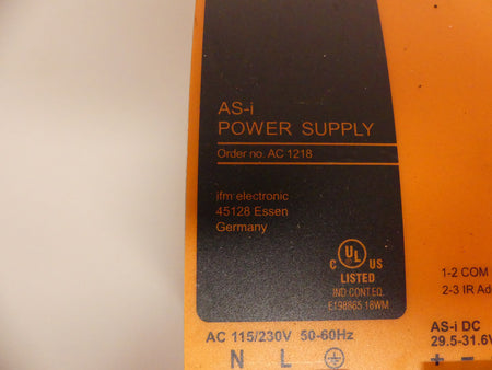 IFM  ELECTRONIC AS-i POWER SUPPLY AC 1218