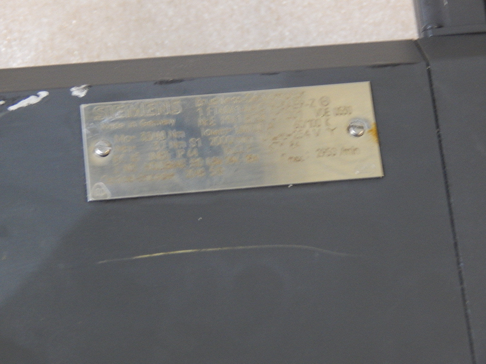 Siemens  Brushless-Servomotor 1FT6061-6AC79-3AE9-Z  Used 