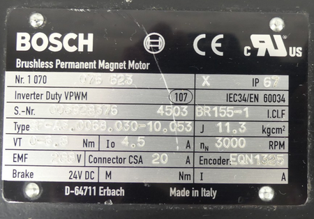 Bosch Servomotor SF-A3.0068.030-10.053