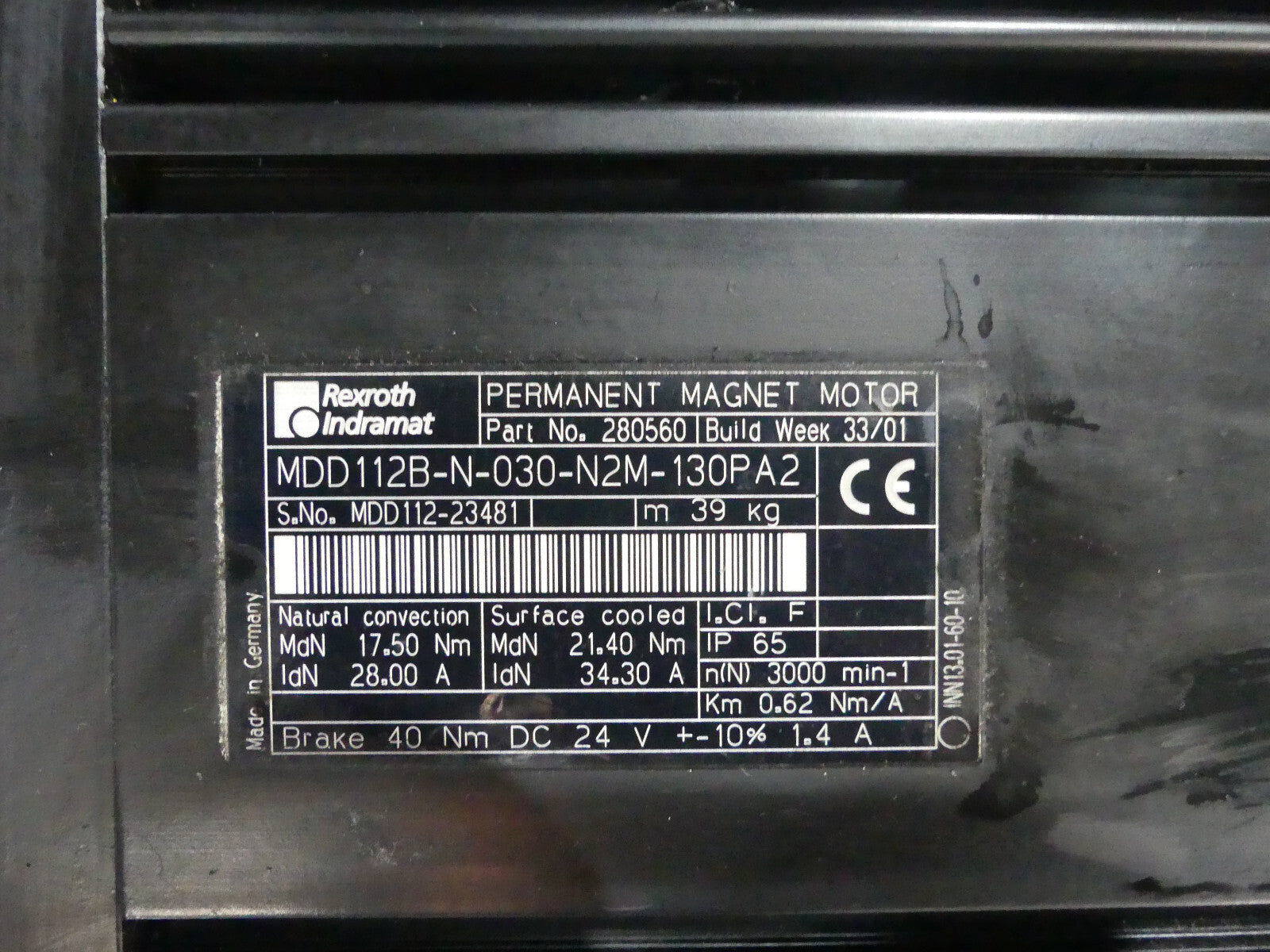 rexroth MDD 112B-N-030-N2M-130PA2