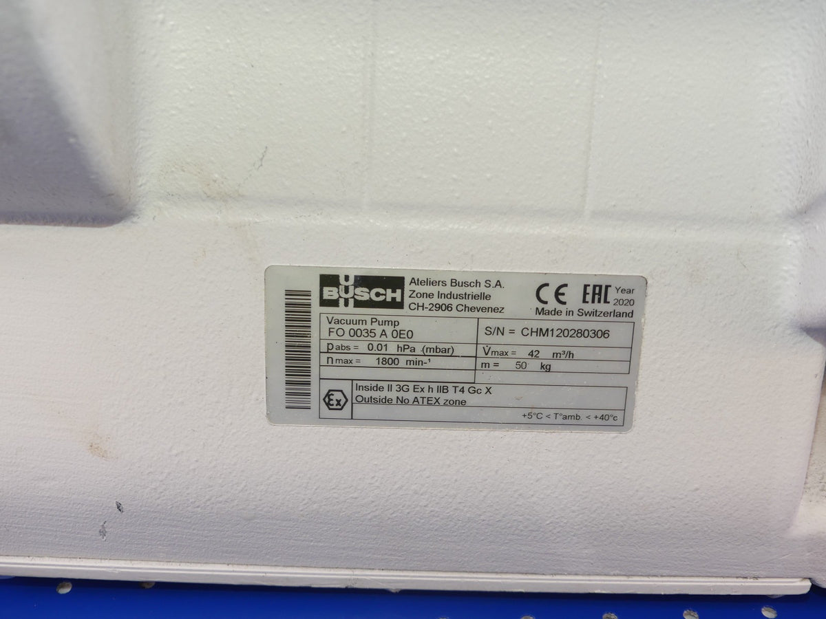 BUSCH Vacuum pump FOSSA FO 0035 A 0E0 BU181-46 LEDS B.j 2020