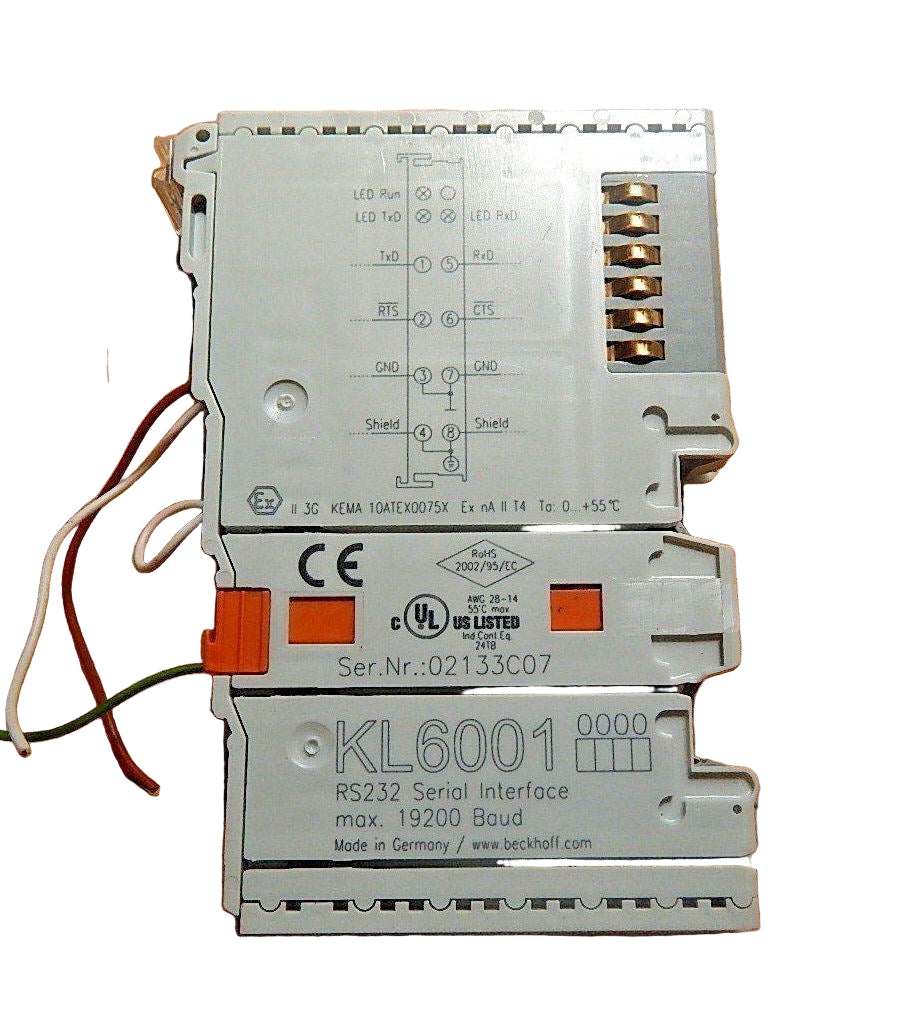 4x BECKHOFF  KL6001  RS232 Serial Interface- Used