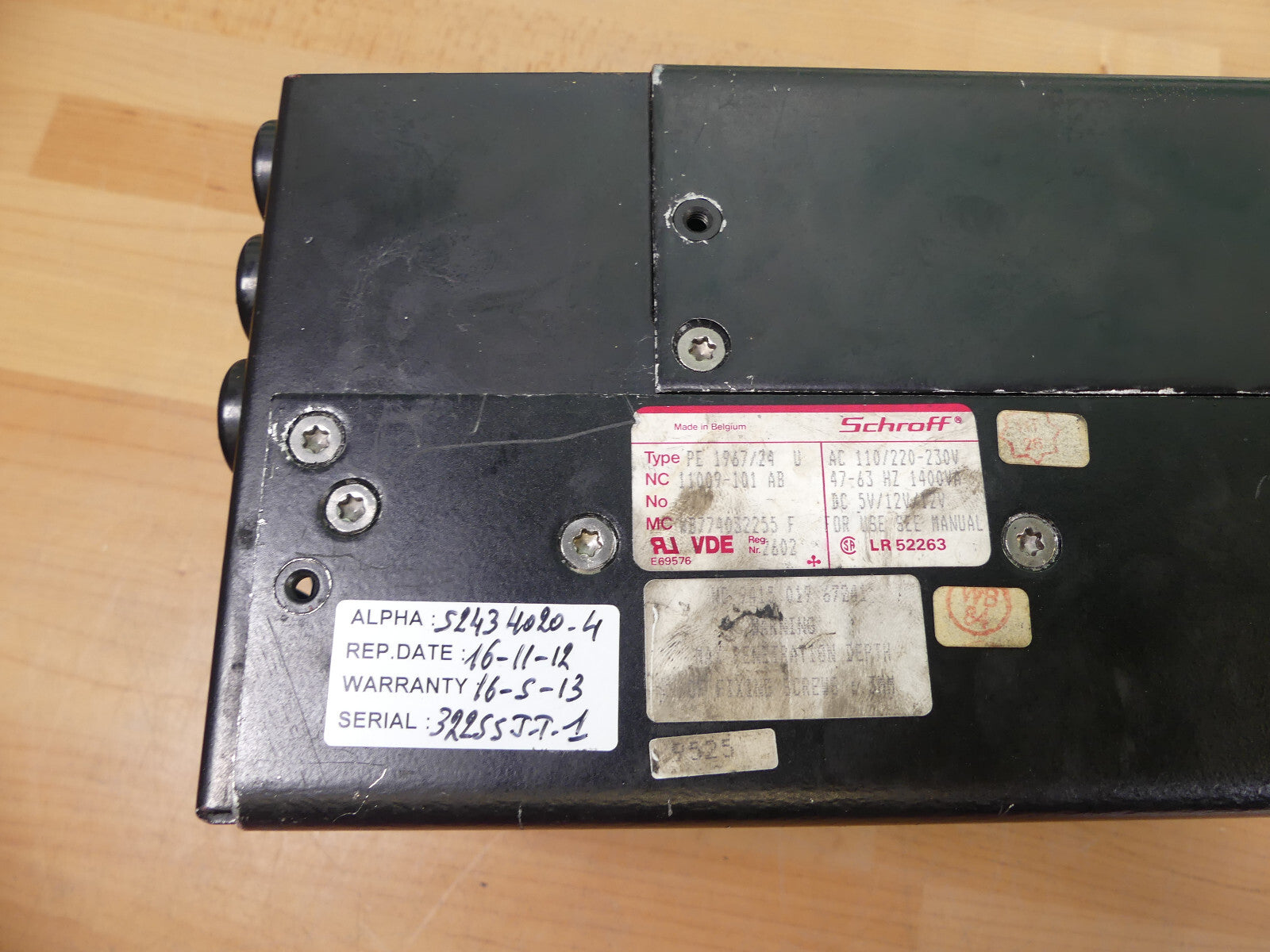 Schroff PE 1967/24 U Power Supply