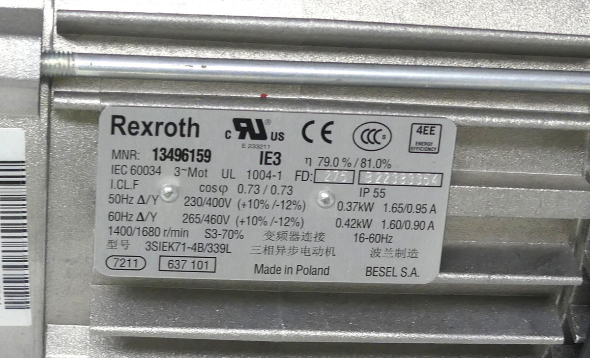 REXROTH GETRIBEMOTOR GKM16-3 MNR: 3842554306