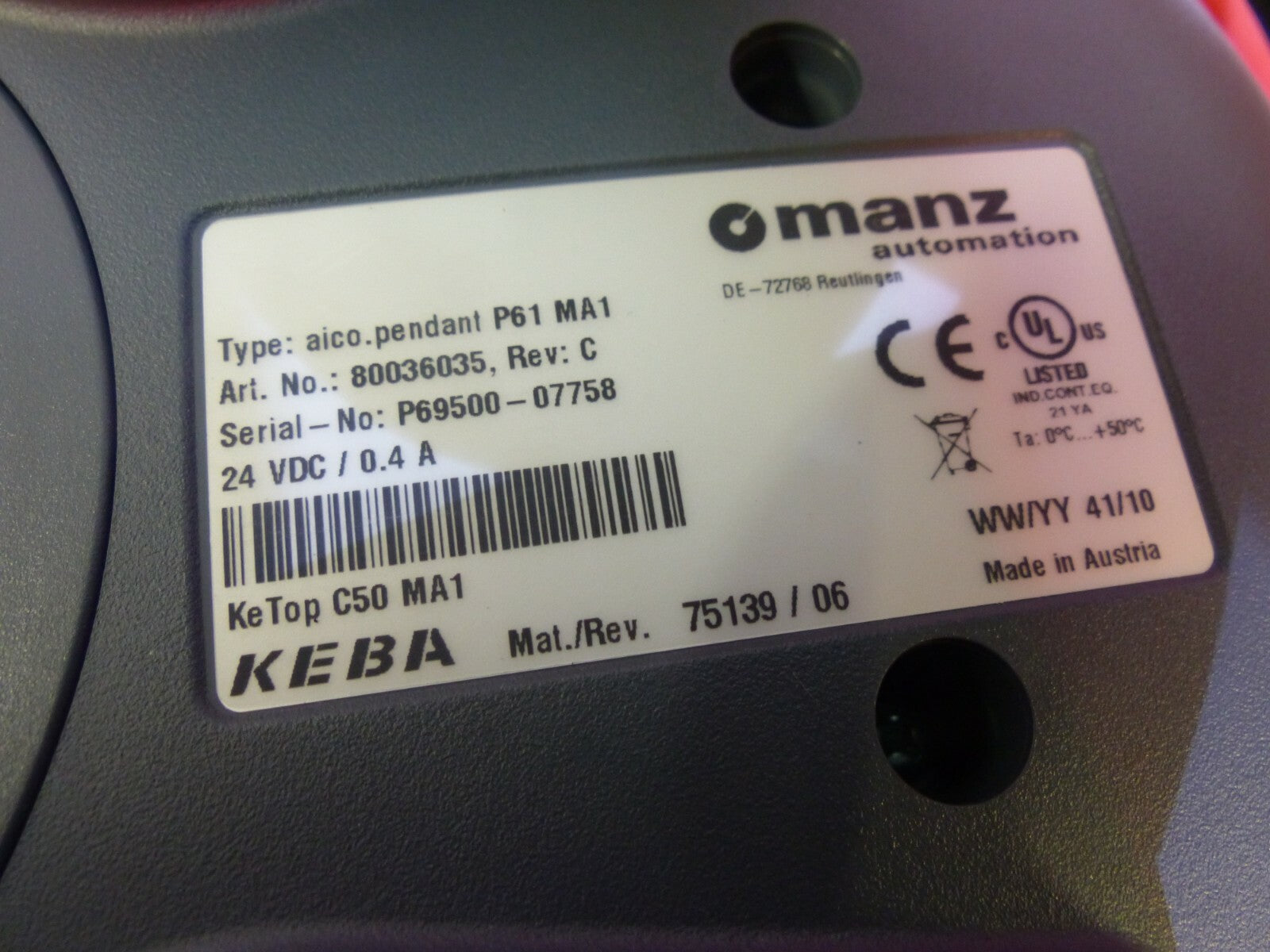 Keba P61 MA1 s. Bilder