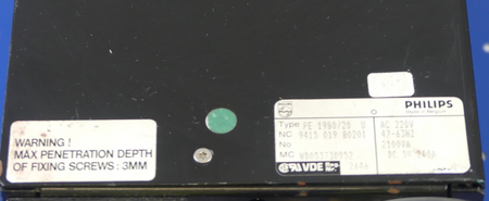 PHILIPS PE 1980/20 U  PE1980/20U power supply