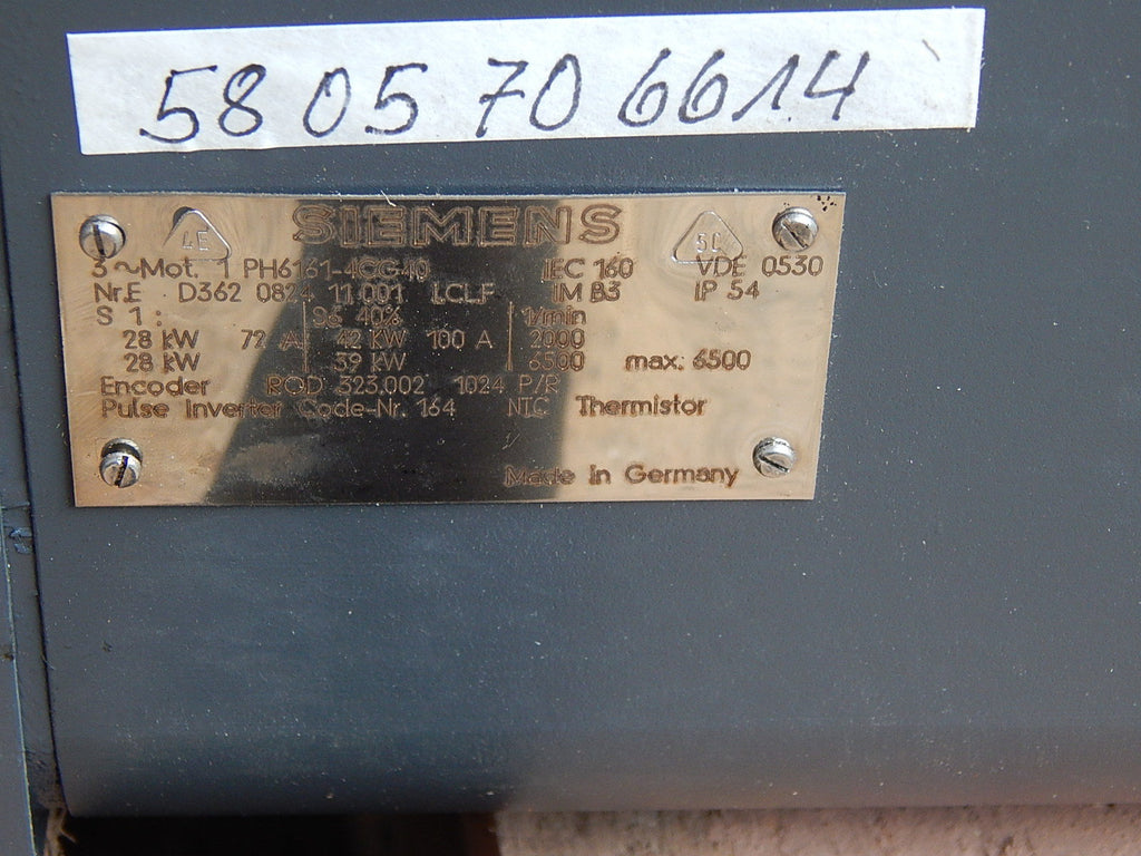 Siemens  3~Motor  1PH6161-4CG40