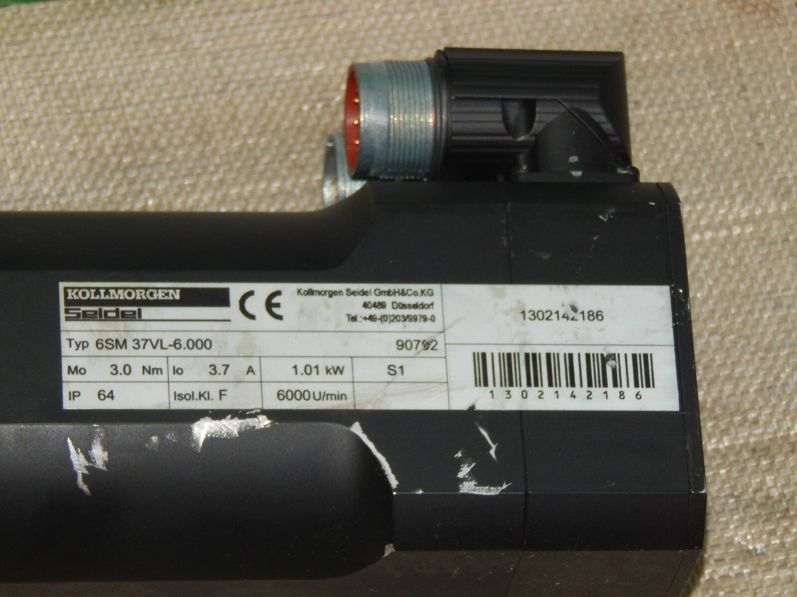  Kollmorgen-Seidel Servomotor Typ 6SM 37VL-6.000 s.Bilder