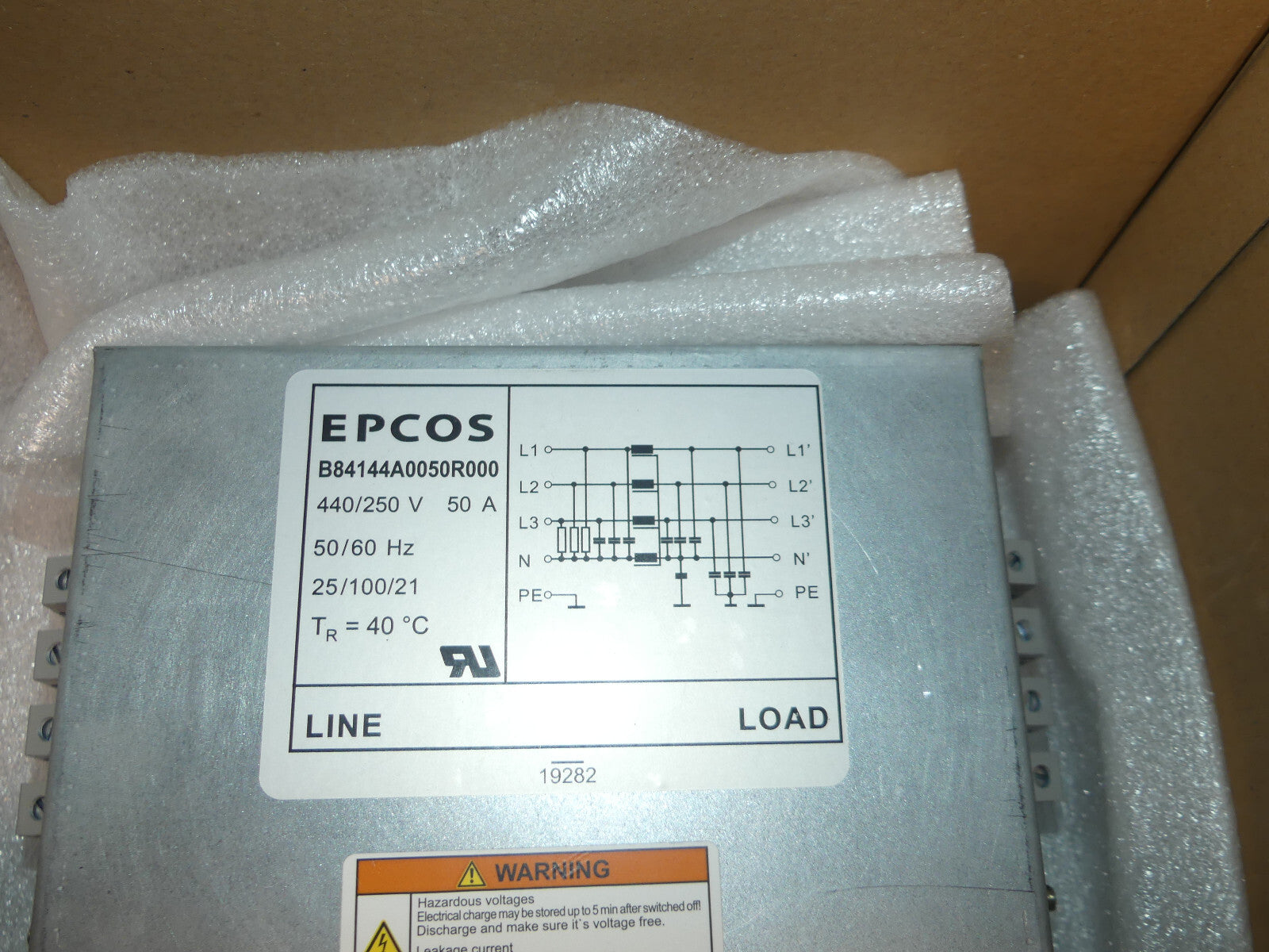 EPCOS B84144A0050R000 Netzfilter 3-Leiter Power Line