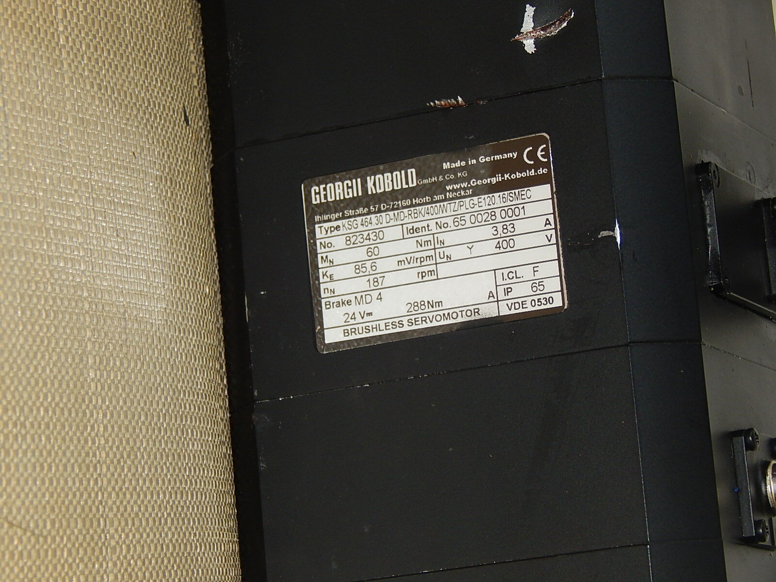 Georgii Kobold Brushless servomotor KSG 464.30 D-MD-RBK/400WTZ/PLG-E120.16/SMEC