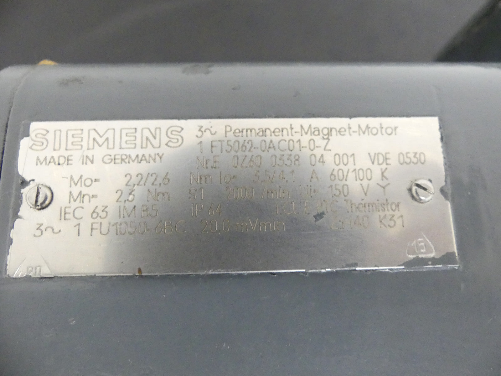 Siemens 1 FT5062-0AC01-0-Z