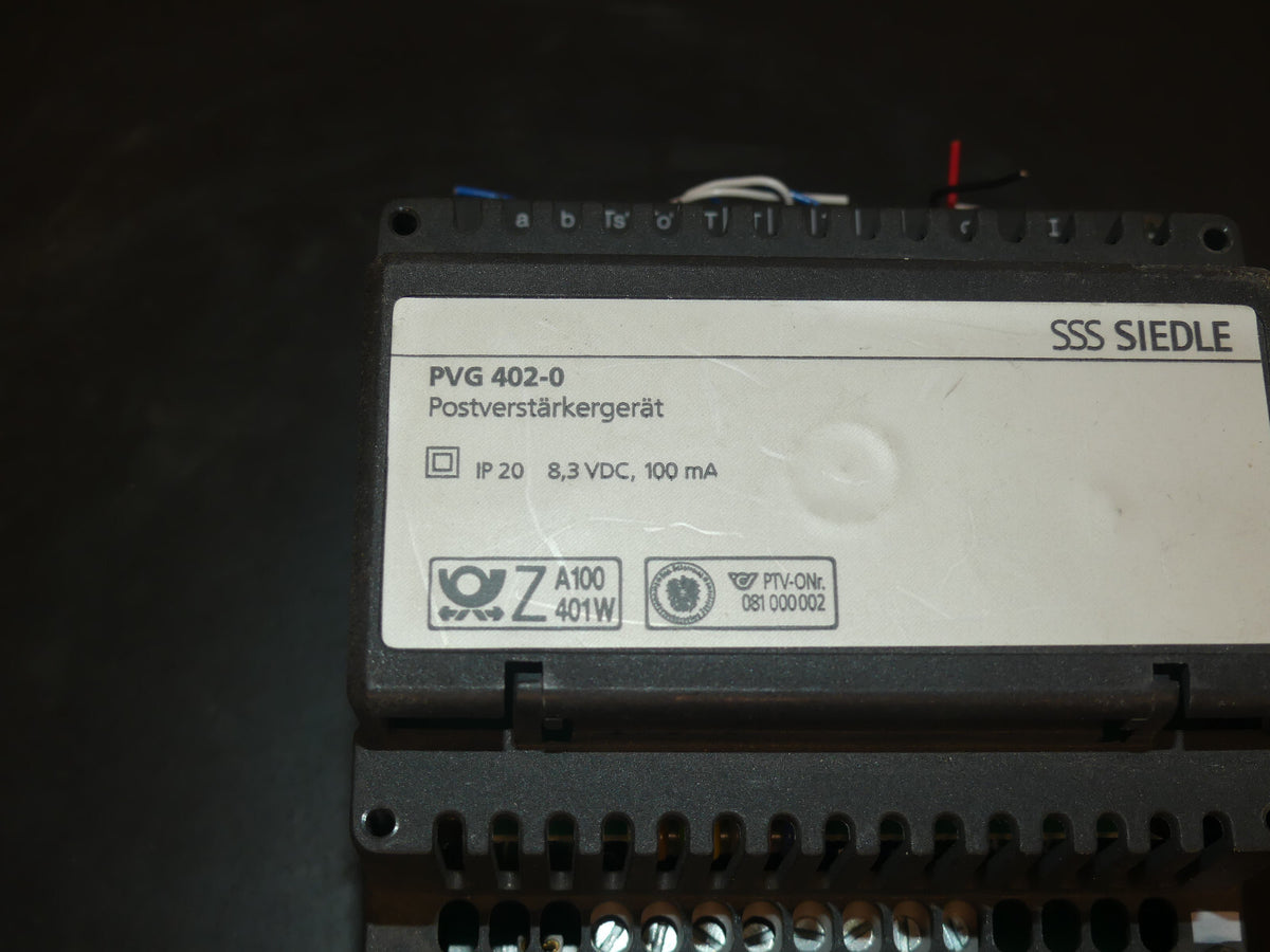 SSS Siedle PVG 402 - 0 Postverstärkergerät used  s.Bilder