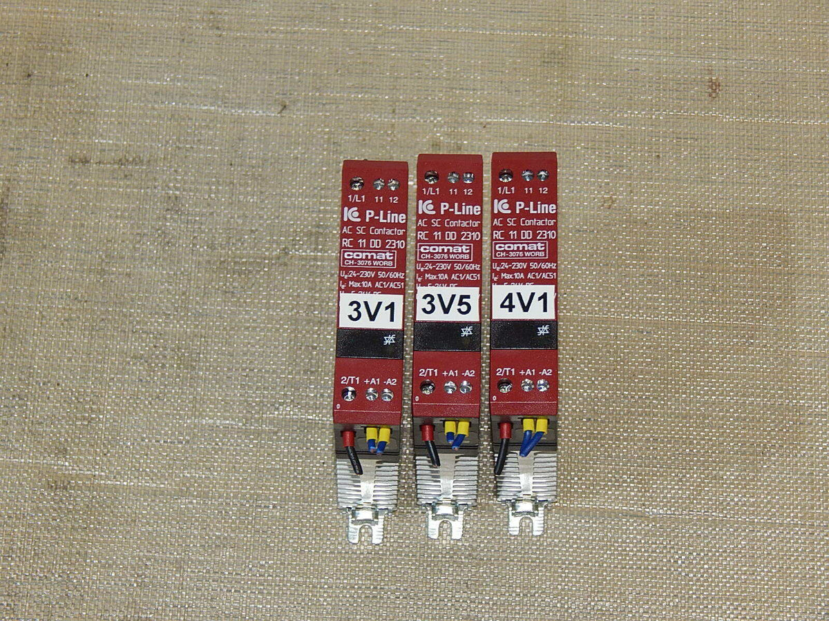  3x IC Electronic RC 11 DD 2310 Comat AC SC Contactor used