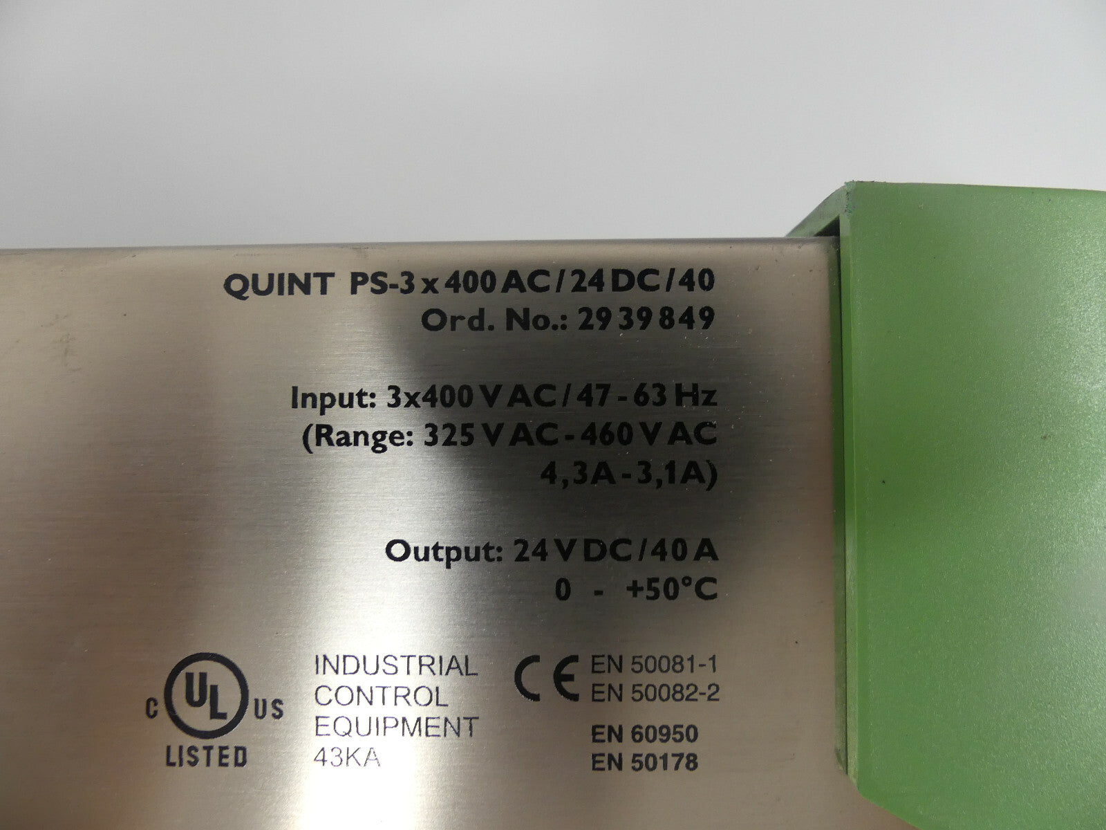 Phoenix Contact QUINT PS-3x400AC/24DC/40