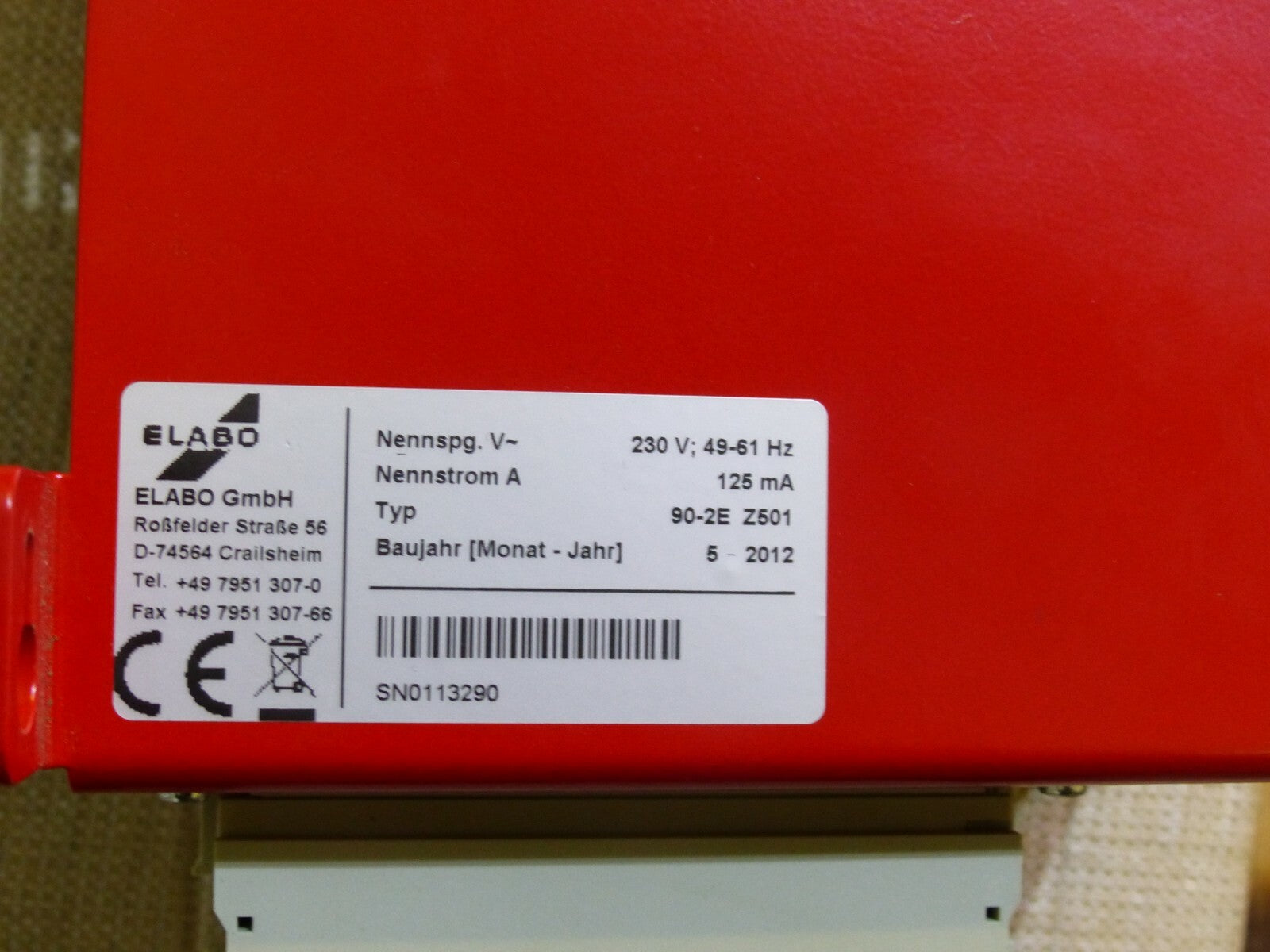  ELABO Einbau-Widerstandsmessgerät „Integrated Ohm Meter 90-2E Z501
