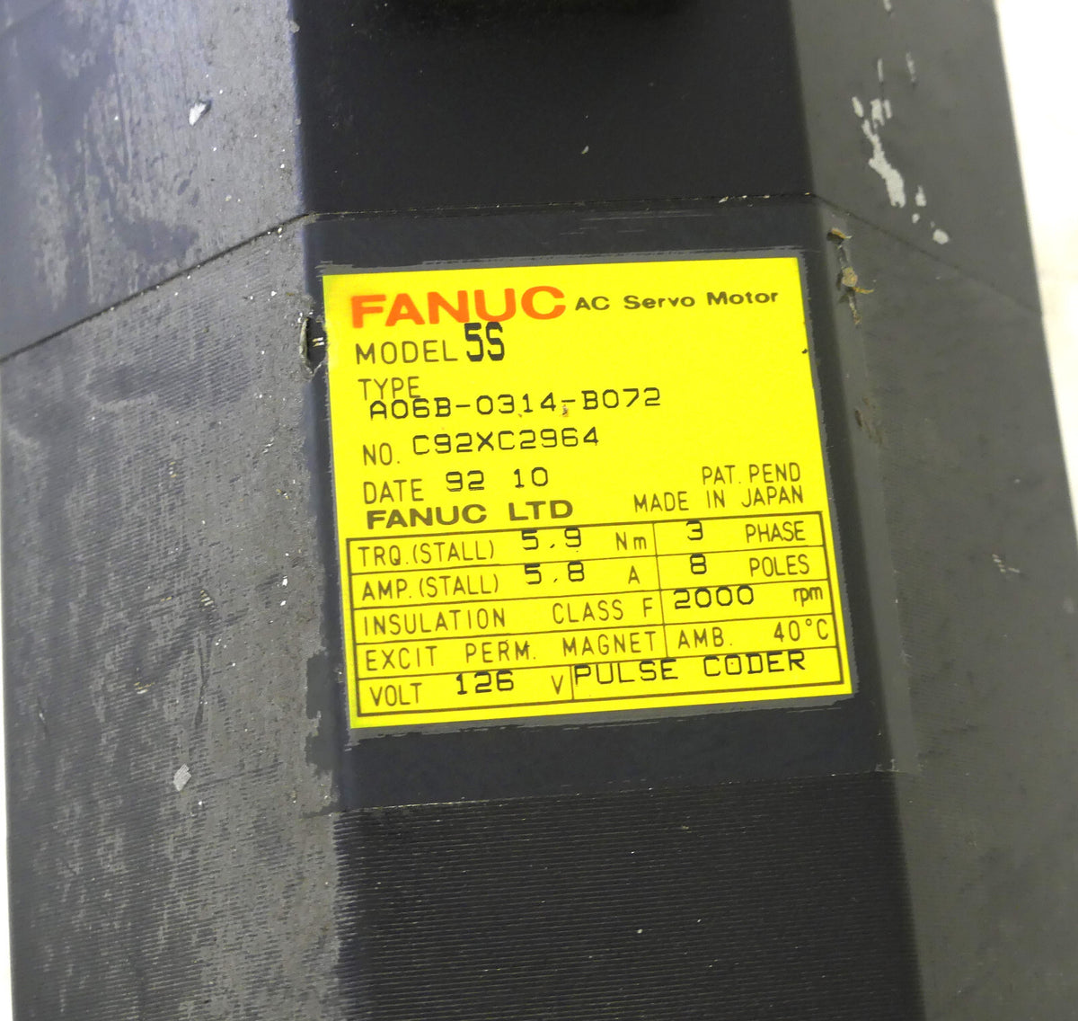 FANUC A06B-0314-B072