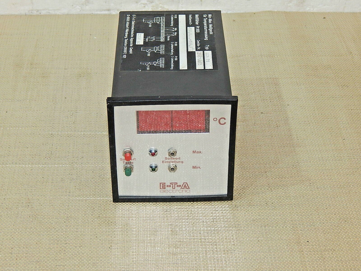 E-T-A Digital-Messgerät für Temperaturmessung DCM 71 Gerätnr: 29870483 