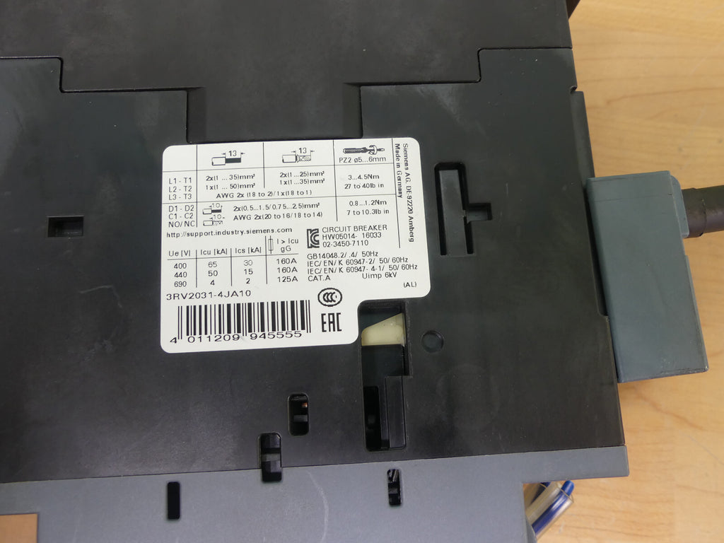 Siemens 3RV2031-4JA10 Leistungsschalter 54-65A used