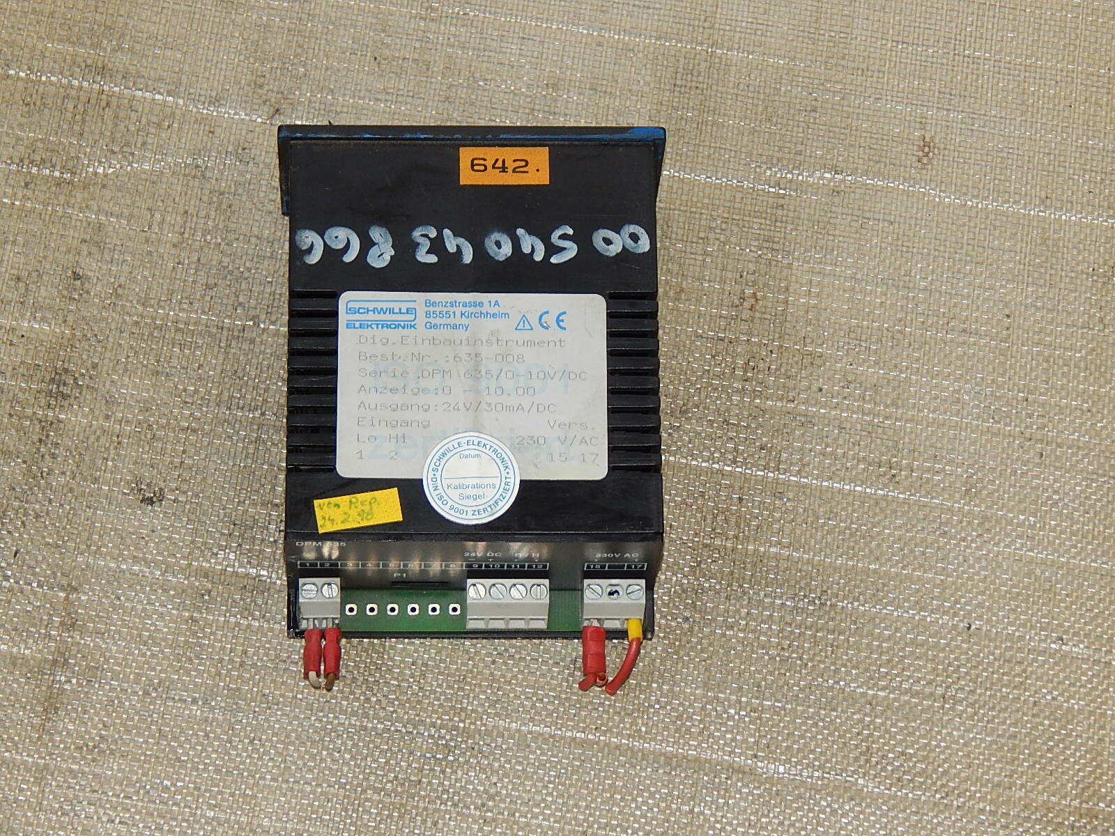  635-008 / SCHWILLE ELEKTRONIK / DPM 635/0-10V/DC 