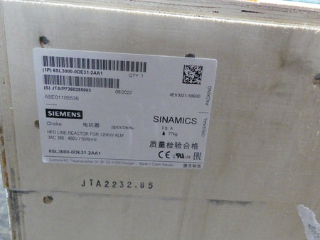 SIEMENS 6SL3000-0DE31-2AA1