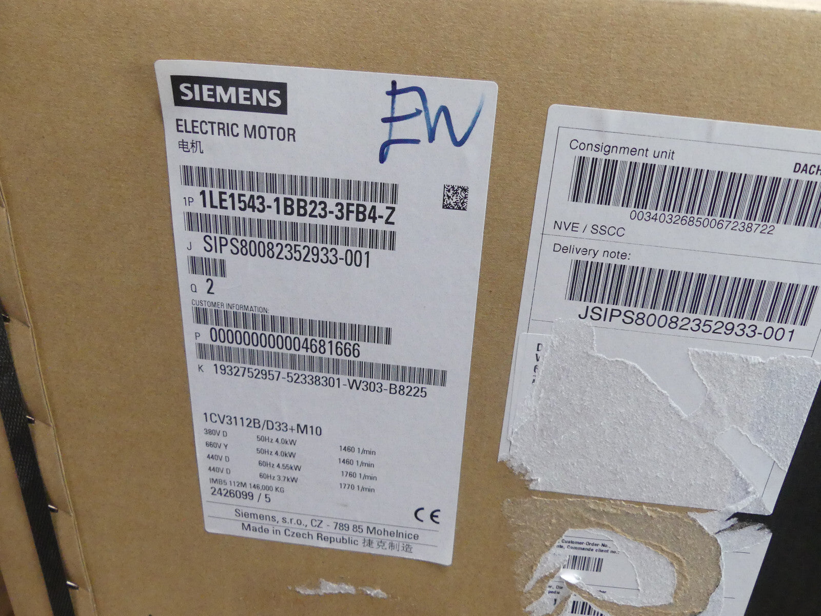 SIEMENS ILE1543-1BB23-3FB4-Z 4KW