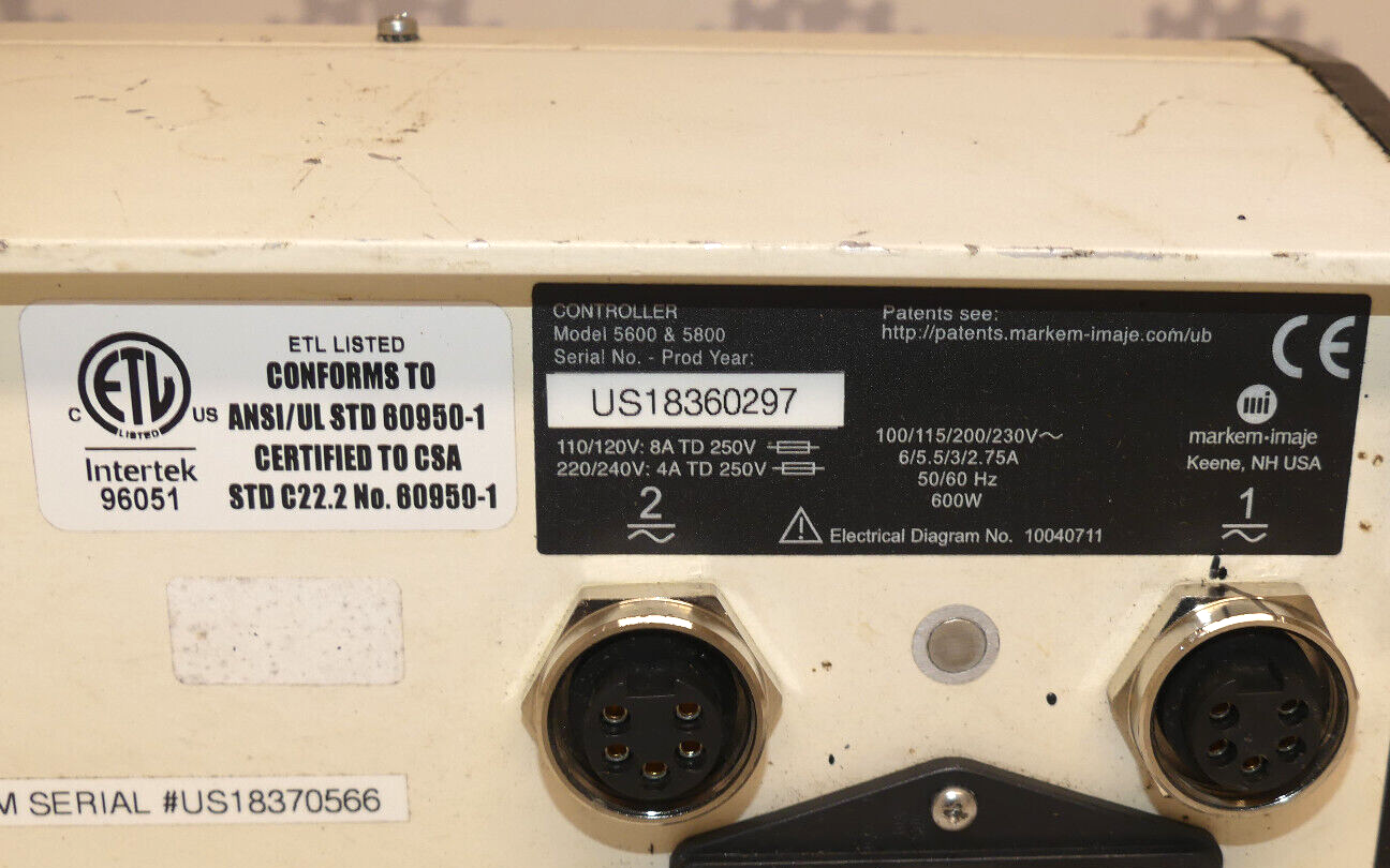 Markem Imaje Controller 5600E&5800 US18360297
