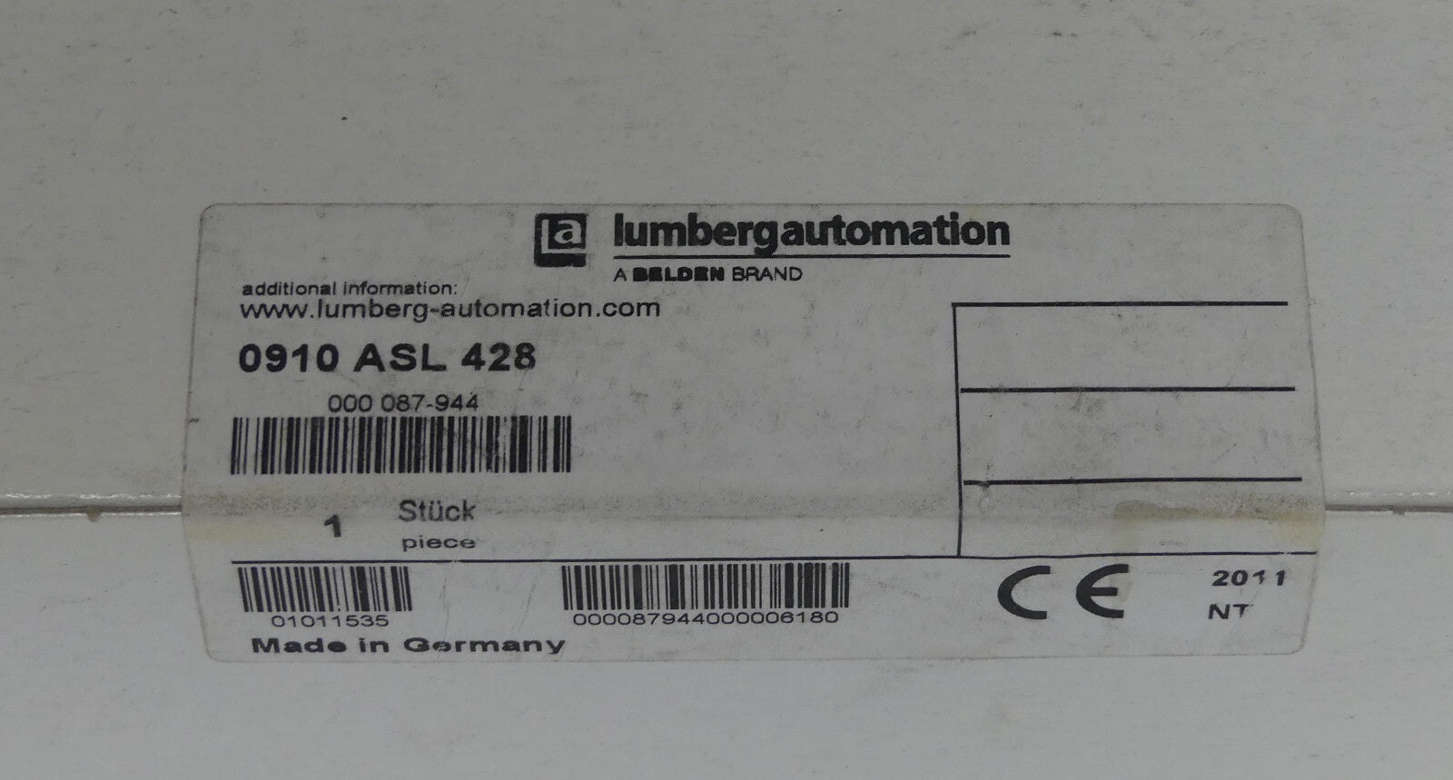 lumbergautomation 0910 asl 428   0910asl428