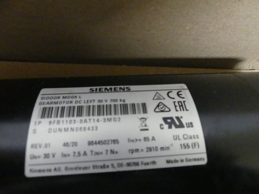 SIEMENS 6FB1103-0AT14-3MG2