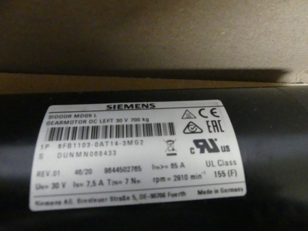 SIEMENS 6FB1103-0AT14-3MG2