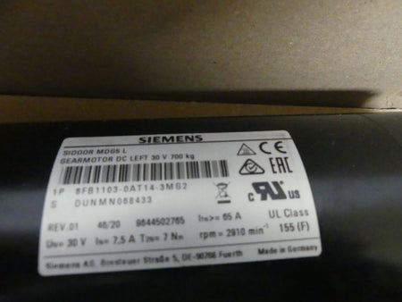 SIEMENS 6FB1103-0AT14-3MG2
