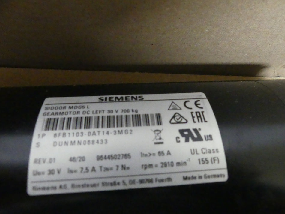 SIEMENS 6FB1103-0AT14-3MG2