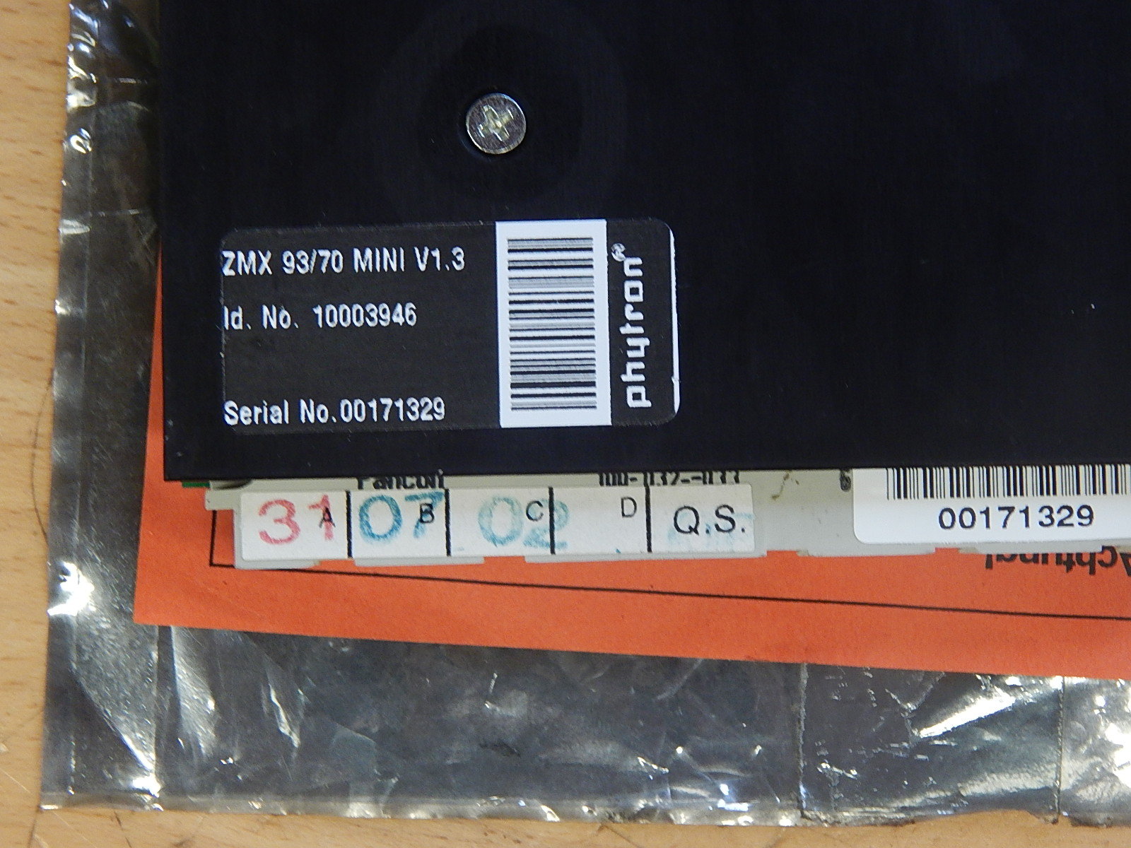 PHYTRON BORRIES 73200278 STEPPER MOTOR CONTROLLER ZMP 92/70 9A/70V 4TE Top