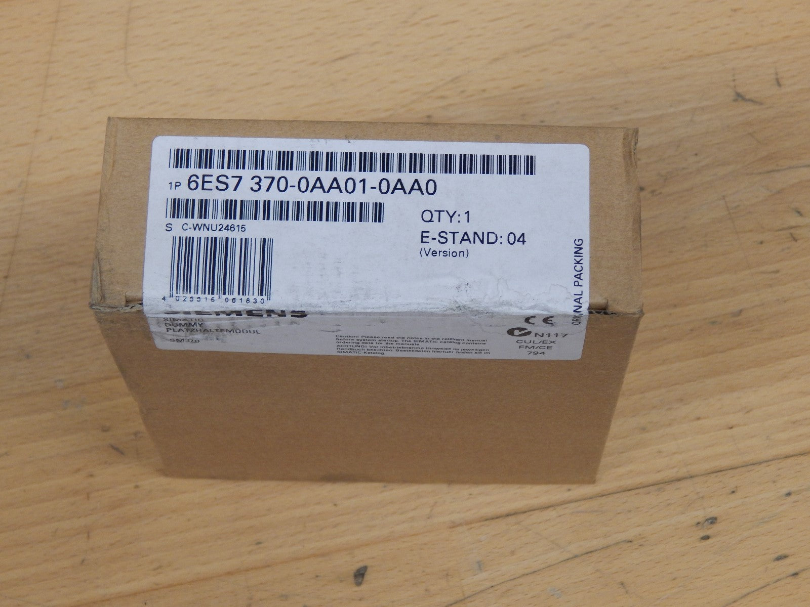 Siemens Simatic SM370 6ES7 370-0AA01-0AA0 OVP