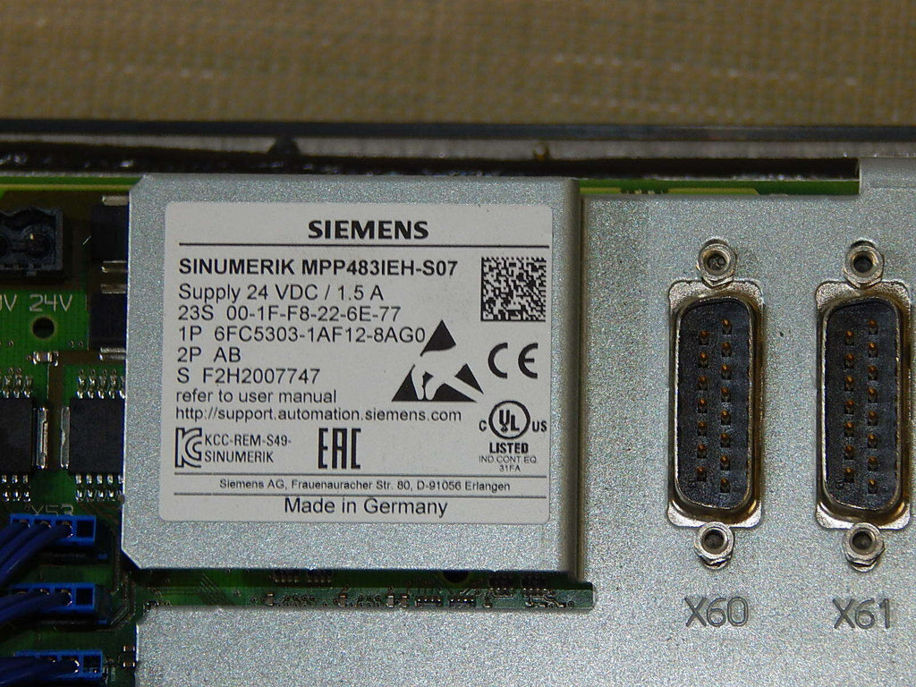 Siemens 6FC5303-1AF12-8AG0 Sinumerik MPP483IEH-S07 Unbenutzt